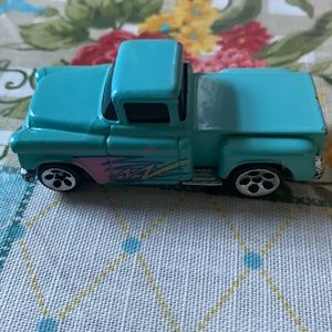 Hotwheels vintage 1991 '56 Chevy pickup truck light blue ultra wheels mint loose